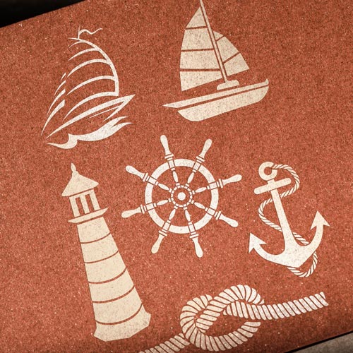 Stencil for crafts 15x20cm "Sea romance" #158 - foto 1