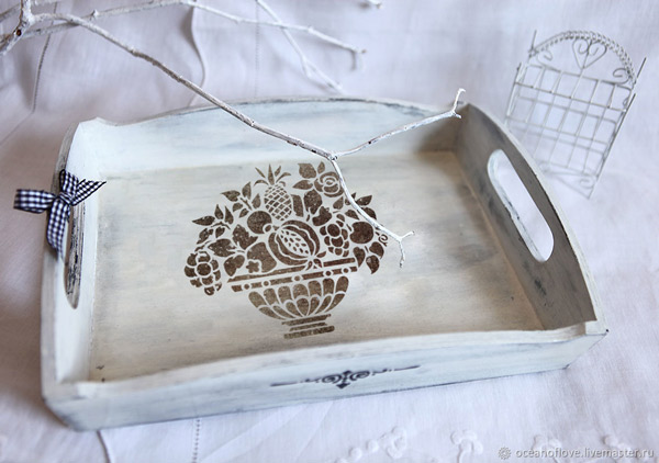 Stencil for decoration XL size (30*30cm), Fruit bowl #006 - foto 0