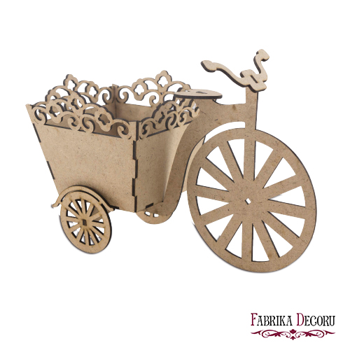 Schreibtisch-Organizer-Set "Fahrrad mit Blumen" #048 - Fabrika Decoru