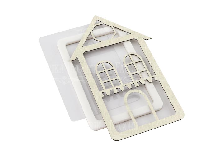 Shaker dimension set "Scandinavian house" 7.6x15.5cm 