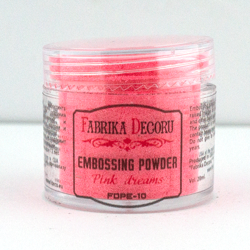 Puder do embossingu Różowe Sny, 20ml - Fabrika Decoru