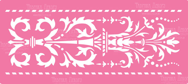 Stencil for decoration XL size (30*12cm), Border #120