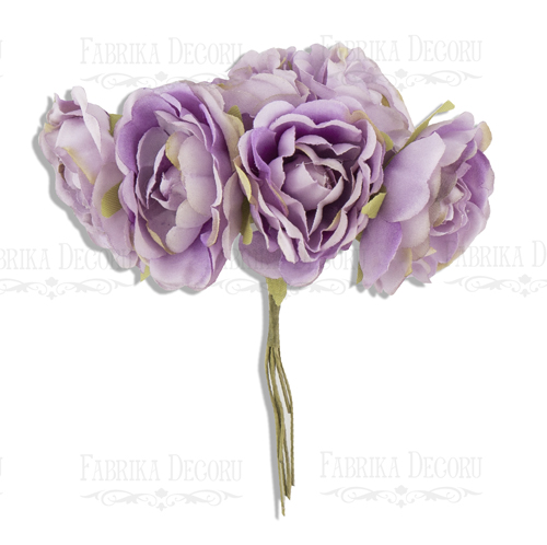  Bouquet of peonies lilac, 6pcs