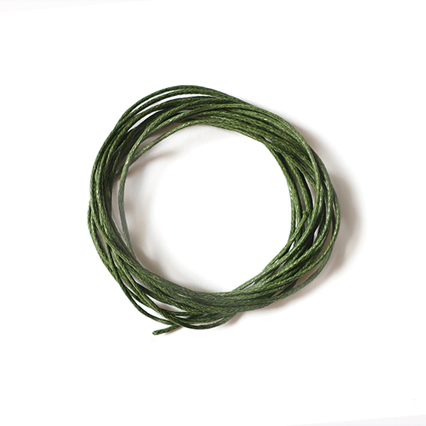 вощеный шнур зеленый 1 мм