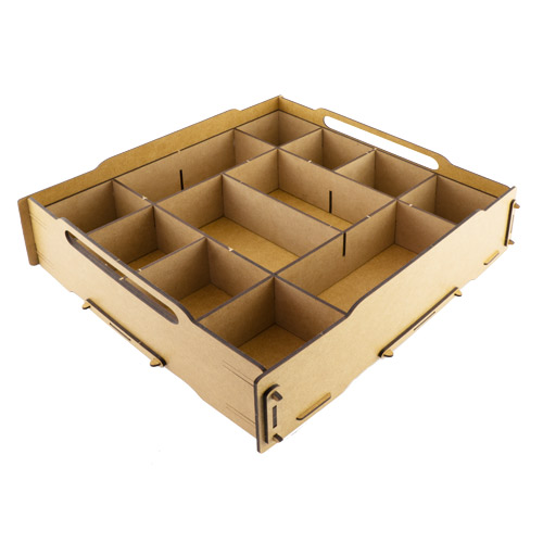 Organizer-Einsatz für Smart Box, 3mm HDF, 325x325x70 mm, #12 - foto 0  - Fabrika Decoru