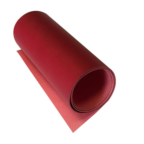 Stück PU-Leder Rot matt, Größe 50cm x 13cm - Fabrika Decoru