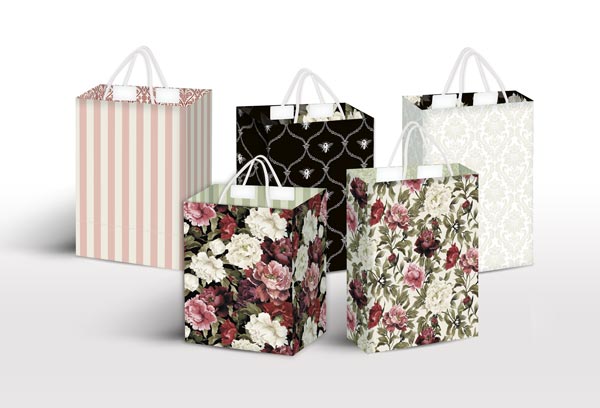 Torebki na prezenty, Gift Bag Creation Kit Peony Passion,Zestaw DIY #7 - Fabrika Decoru