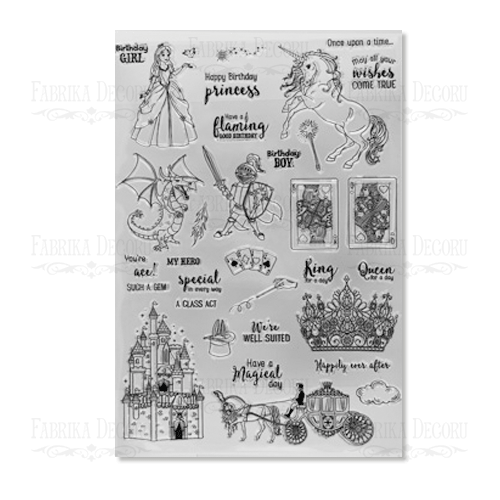 Silikonstempel-Set 12 Stück Größe 21 cm x 30 cm - Fabrika Decoru