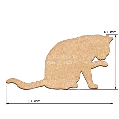 Künstlerkarton Katze 18х35 cm - foto 0  - Fabrika Decoru