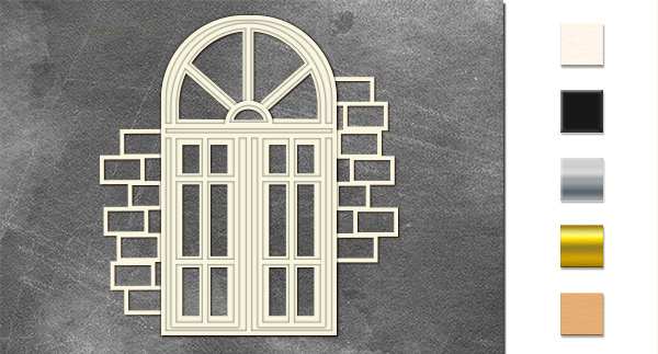3D-tekturka Drzwi z fragmentem ściany #572 - Fabrika Decoru