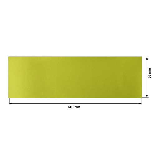 Piece of PU leather Light green, size 50cm x 15cm - foto 0