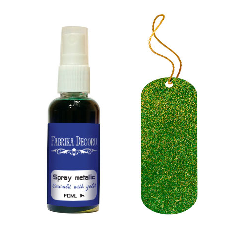 Metallic spray Emerald with gold 50 ml