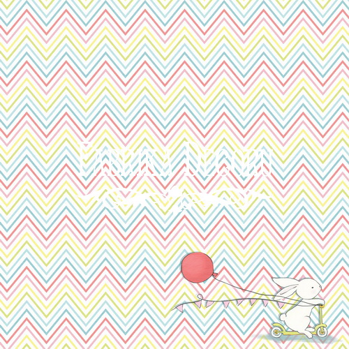 Zestaw papieru do scrapbookingu "Bunny bithday party" 20cm x 20cm - foto 10  - Fabrika Decoru