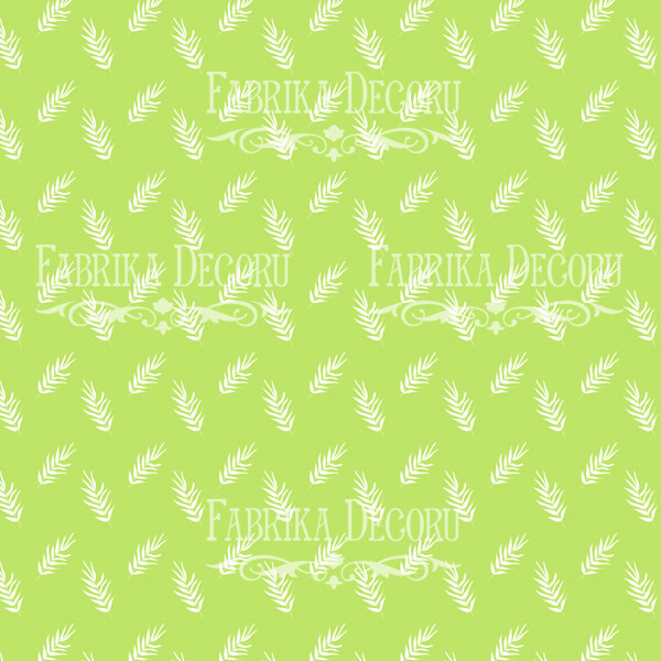 Blatt doppelseitiges Papier für Scrapbooking Sommerferien #31-05 12"x12" - Fabrika Decoru