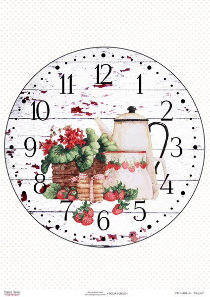 Decoupage card #0591, 29,7x42cm, Fabrika Decoru