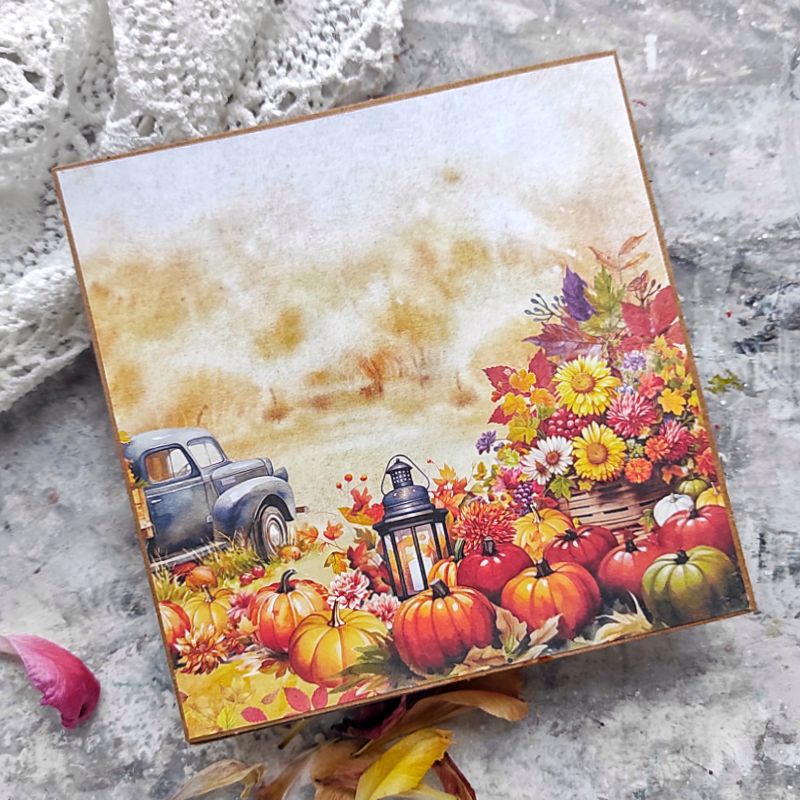 Greeting Card. Scrapbooking Collection "Bright Autumn" - фото Greeting Card. Scrapbooking Collection "Bright Autumn" - фото