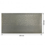 Piece of PU leather for bookbinding with gold pattern Golden Drops Gray, 50cm x 25cm - 0