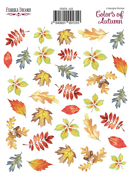 Aufkleberset 35 Stück Herbstfarben #132
