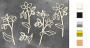 Zestaw tekturek "Summer botanical diary" #689