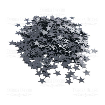 Sequins Stars, black, #108 - 2 Sequins Stars, black, #108 - 2