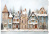 Decoupage Card Snow-covered houses, #0934, 29.7x42cm Decoupage Card Snow-covered houses, #0934, 29.7x42cm