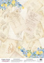 Деко веллум (лист кальки с рисунком) Весенние открытки, А3 (29,7см х 42см)
