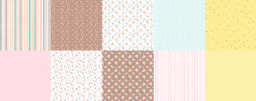 Double-sided scrapbooking paper set Sweet baby girl 12"x12", 10 sheets - 2 Double-sided scrapbooking paper set Sweet baby girl 12"x12", 10 sheets - 2