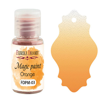 Sucha farba Magic paint  Pomarańczowa, 15 ml