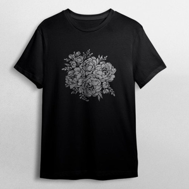 трафарет многоразовый xl (30х30см), охапка роз, #208 фабрика декору - 2