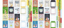 Double-sided scrapbooking paper set Cool school 12"x12", 10 sheets - 12