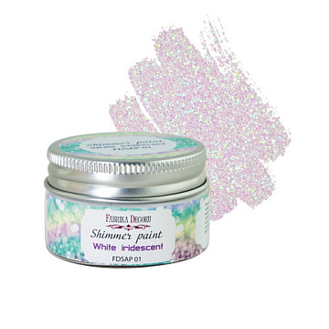 Shimmer paint White iridescent 30 ml