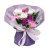 bouquet of white and purple chrysanthemums with roses “surprise”