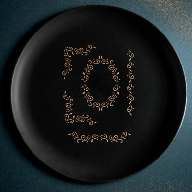 трафарет многоразовый 15x20см рамка завитки #262 фабрика декору - 2