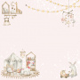 Double-sided scrapbooking paper set Boho baby girl  12"x12", 10 sheets - 8