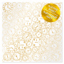 Acetate sheet with golden pattern Golden Clocks 12"x12"