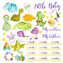 Doppelseitig Scrapbooking Papiere Satz Dino Baby, 30.5 cm x 30.5cm, 10 Blätter