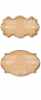 set of mdf ornaments for decoration #117