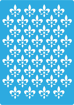Bastelschablone 15x20cm "Lilien Heraldik 2" #104