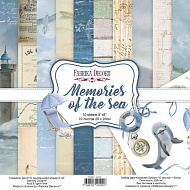 набор скрапбумаги memories of the sea 20x20 см, 10 листов