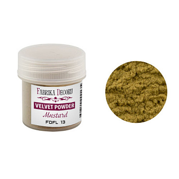 Velvet powder, color mustard, 20 ml