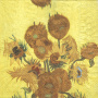 Decoupage-Serviette "Sonnenblumen von Van Gogh"