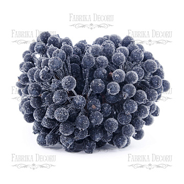 Set of sugar guelder rose berries, Black, 20pcs