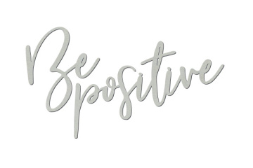 Chipboard "Be positive" #410 - 2