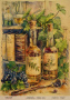 Kraft Decoupage Papier 21x29,7cm, “Botanica Vintage”, #0034