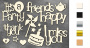 Chipboard embellishments set, "Friends" #005