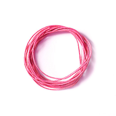 вощеный шнур ярко-розовый 1 мм