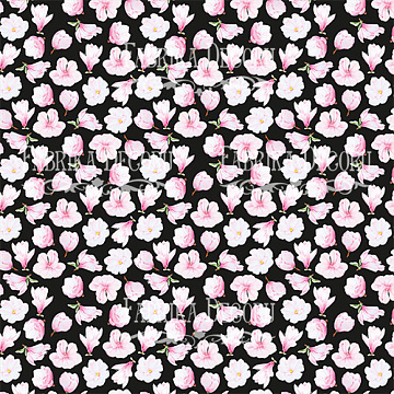 Blatt doppelseitiges Papier für Scrapbooking Magnolia in Bloom #24-01 12"x12"