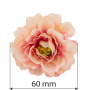 Peony flower peach with pink, 1 pc - 1