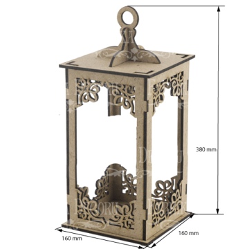 Decorative lantern Curls, size L, #083 - 2