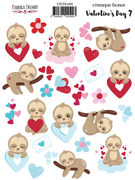 Kit of stickers Valentines day 7 #099